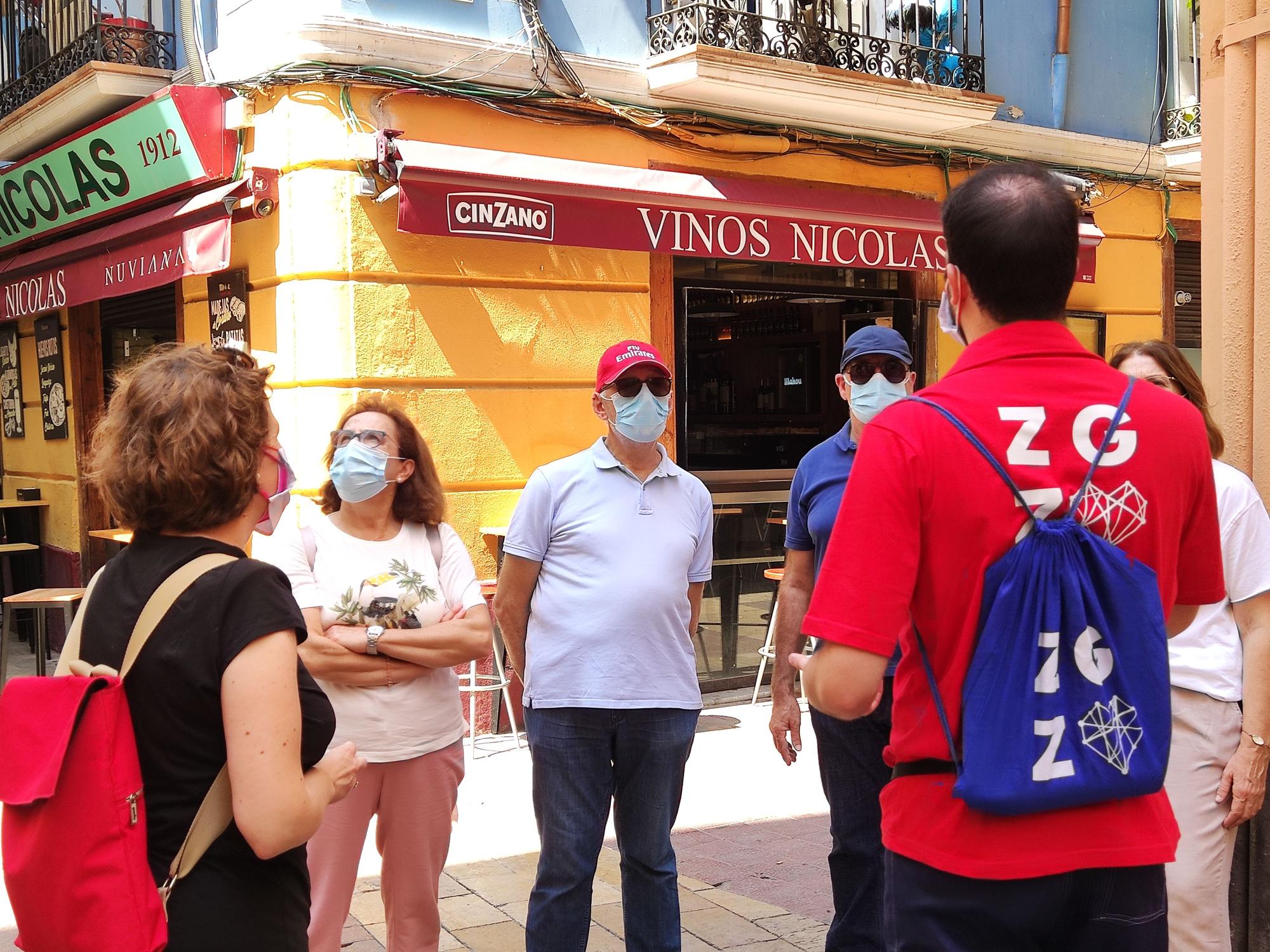 Diferentes enclaves de la ruta por el Casco Histórico de Zaragoza