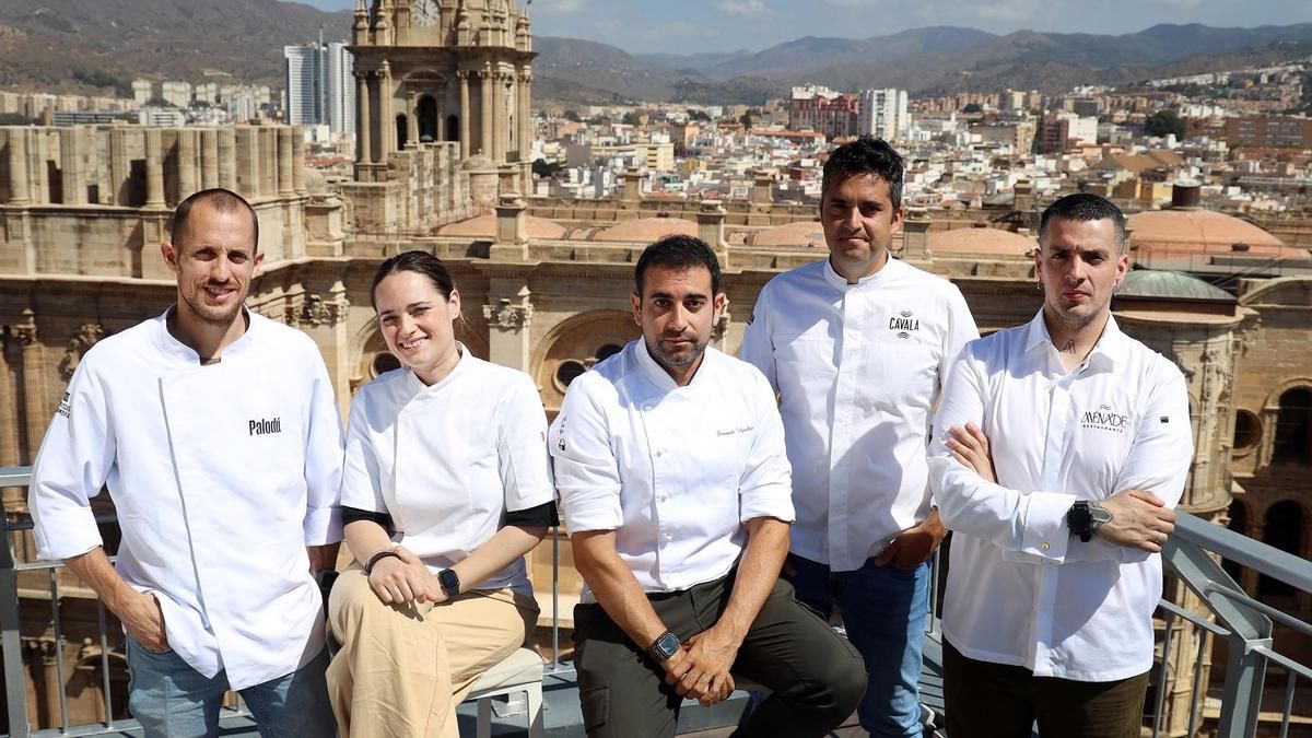 De izquierda a derecha, Diego Aguilar, Cristina Cánovas, Fernando Villasclaras, JuanjoCarmona y PabloVega.