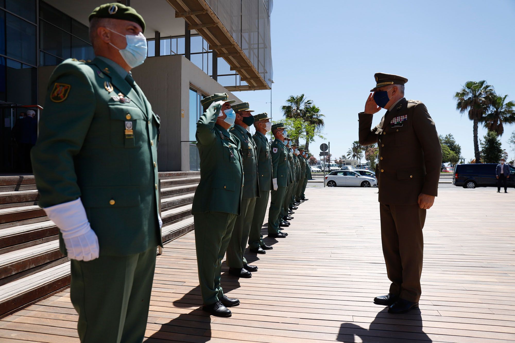 Acto de presentación del cuadro del centenario de la Legión