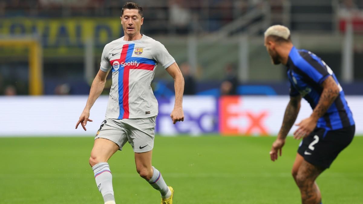 Lewandowski, ante el Inter