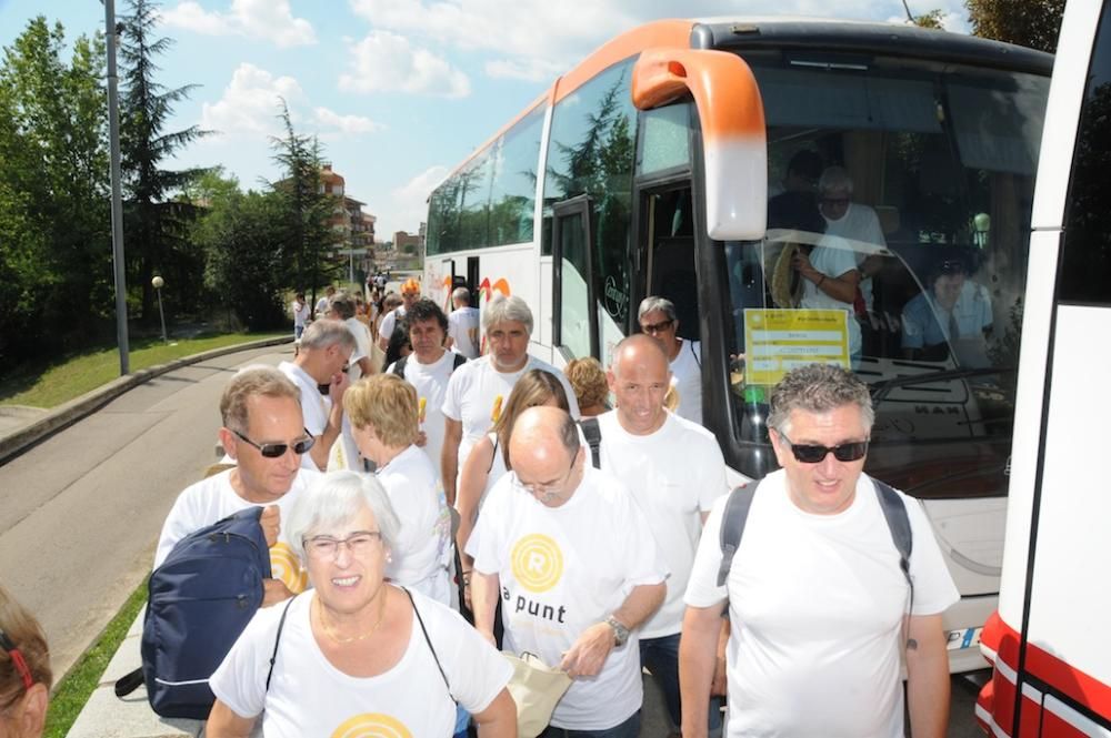 L'arribada dels participants a la Diada de Berga