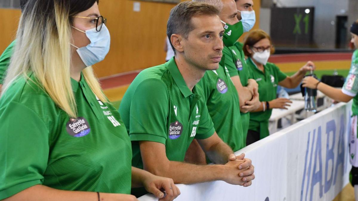 Carlos Loureiro, en el partido de presentación del Liceo contra el Sporting.