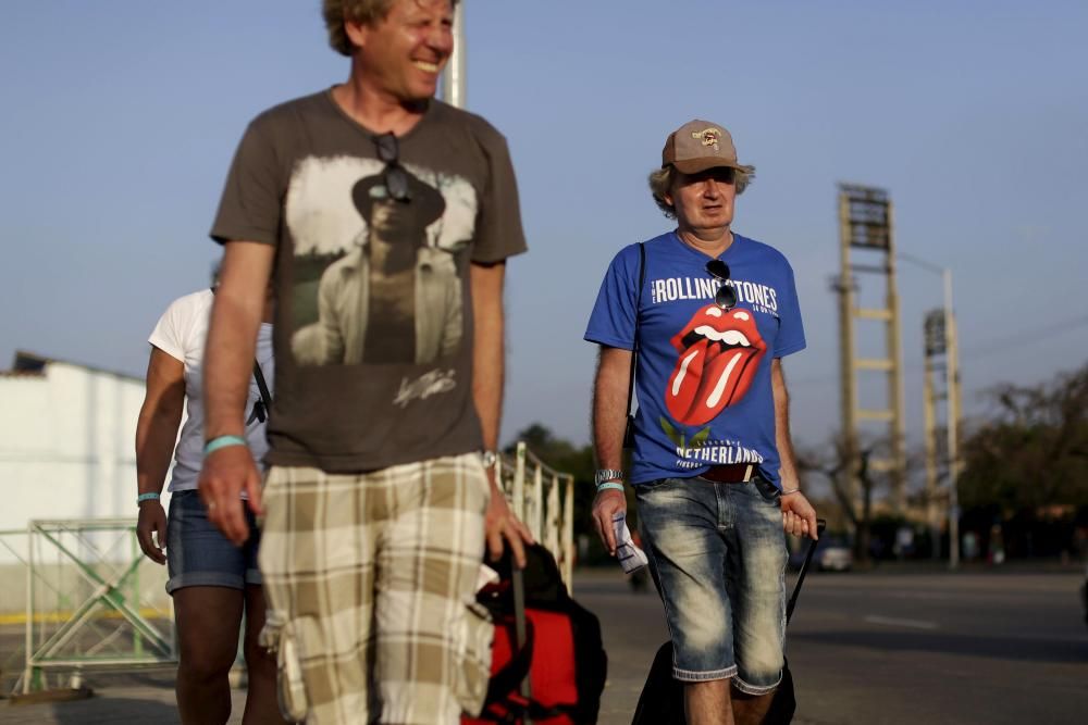 The Rolling Stones aterrizaron hoy en La Habana, donde todo está listo para el concierto gratuito y multitudinario que ofrecerán mañana en la capital cubana.