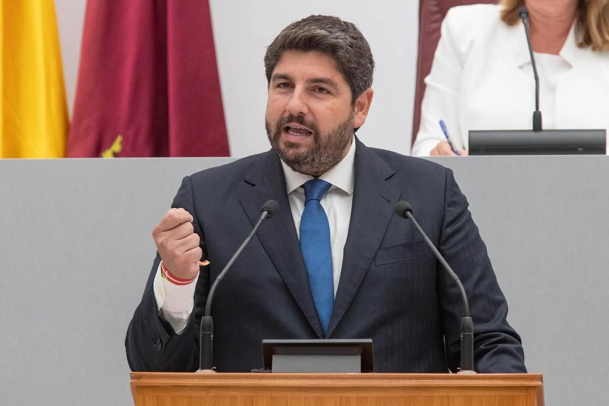 Imagen de archivo de Fernando López Miras, presidente de la Región de Murcia y líder del PPRM.