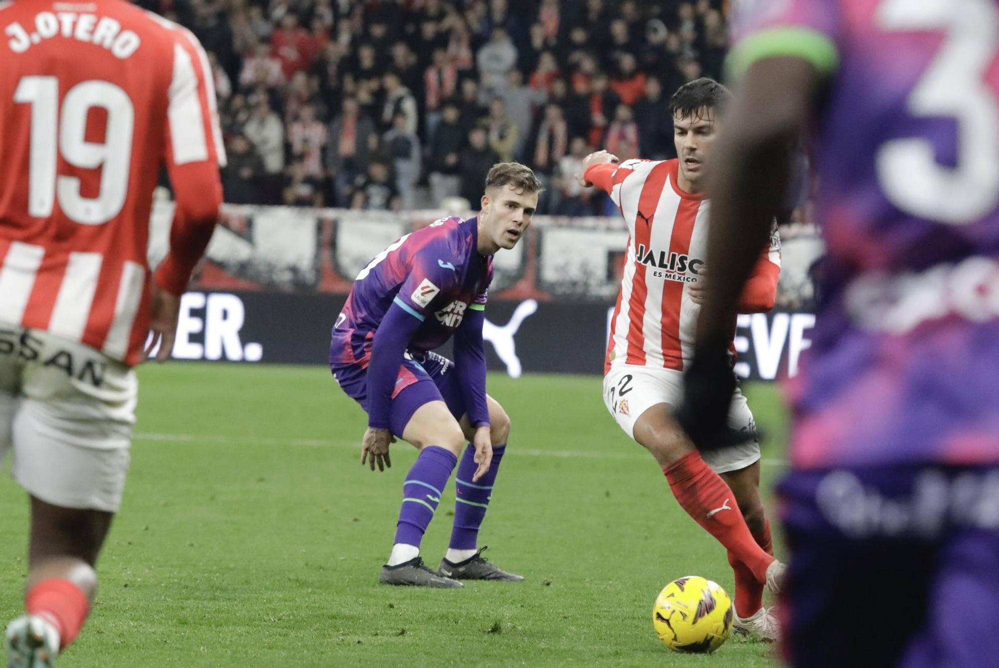 El partido entre el Sporting y el Leganés, en imágenes