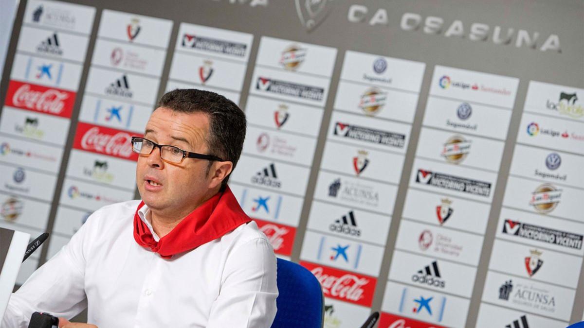 Alfonso Ramírez, vicepresidente de Osasuna, explicó la postura del club