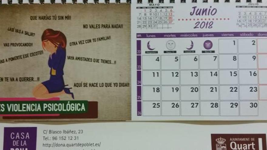 Dos de los meses del calendario de la Casa de la Dona.