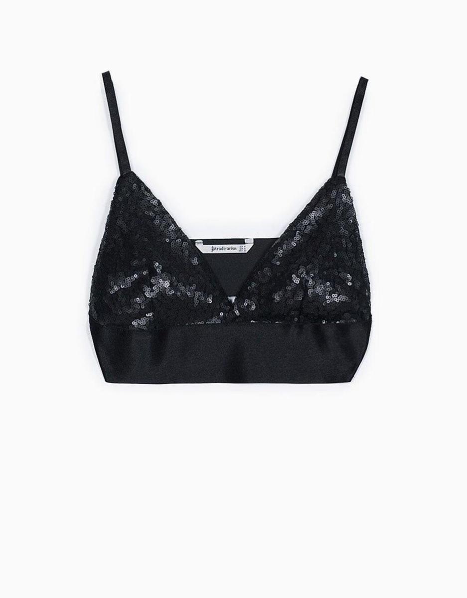 Bralette lentejuelas (Precio: 5,99 euros)