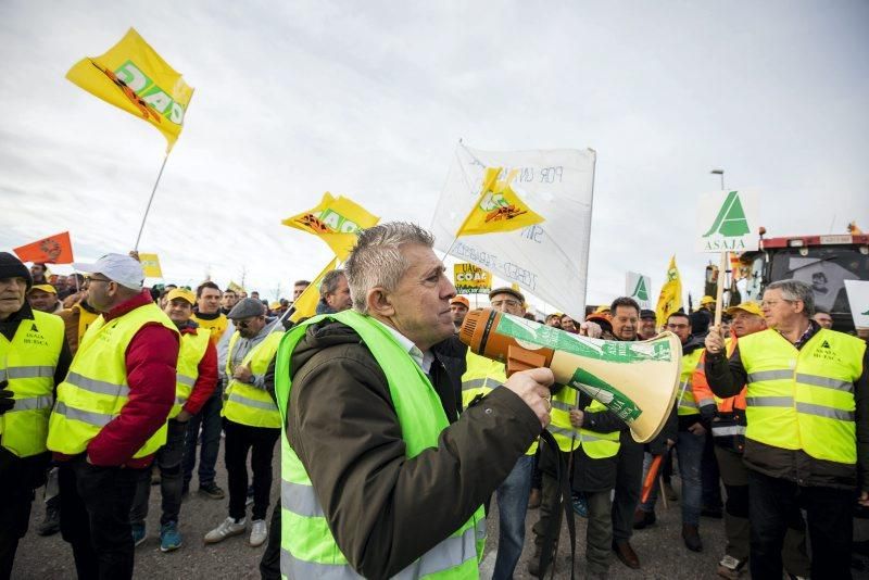 Manifestación de agricultores en Zaragoza