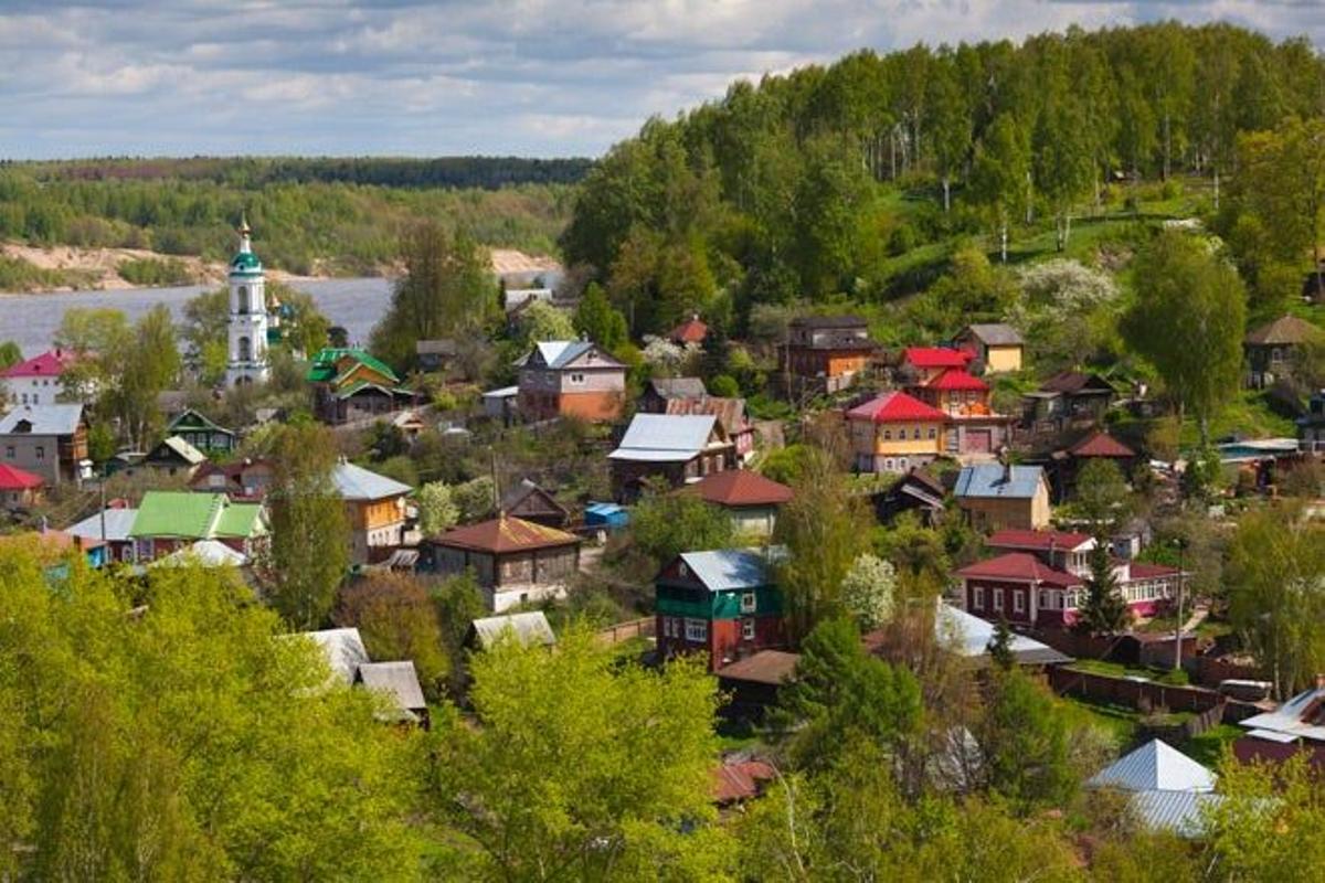 La ciudad de Plios se encuentra a orillas del Volga