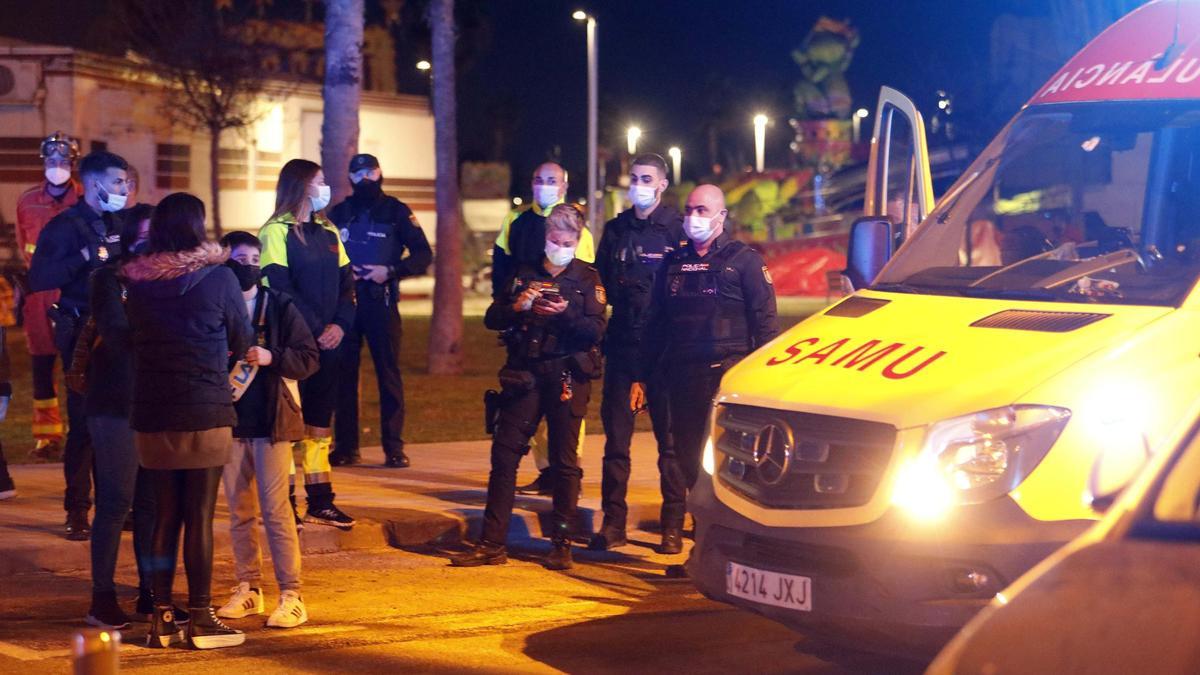 Grave accidente en la feria de Mislata al volarse un castillo hinchable