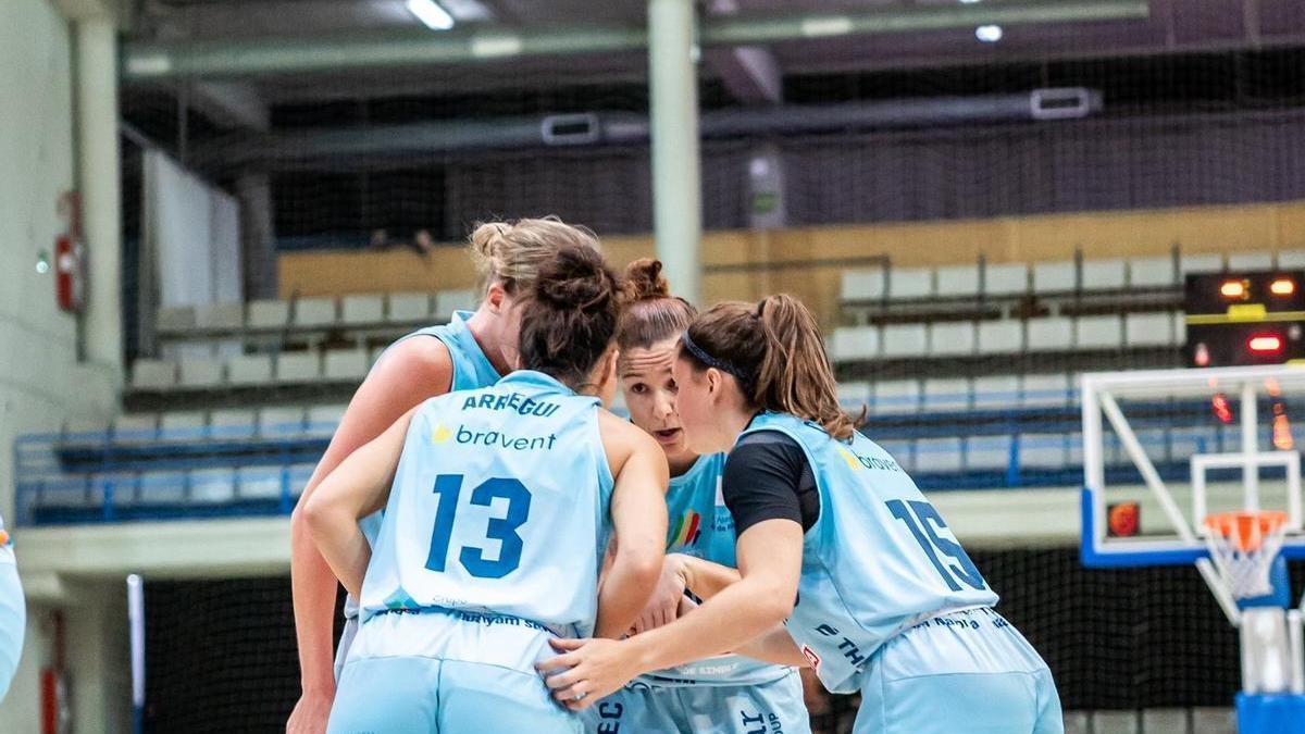 ugadoras del Azulmarino en el partido del pasado miércoles.