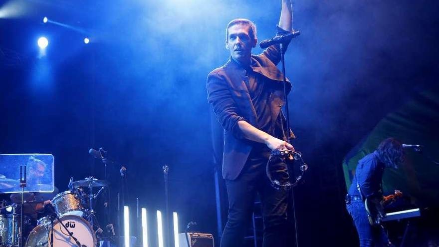 Jorge Ruiz, durante un concierto de Maldita Nerea.