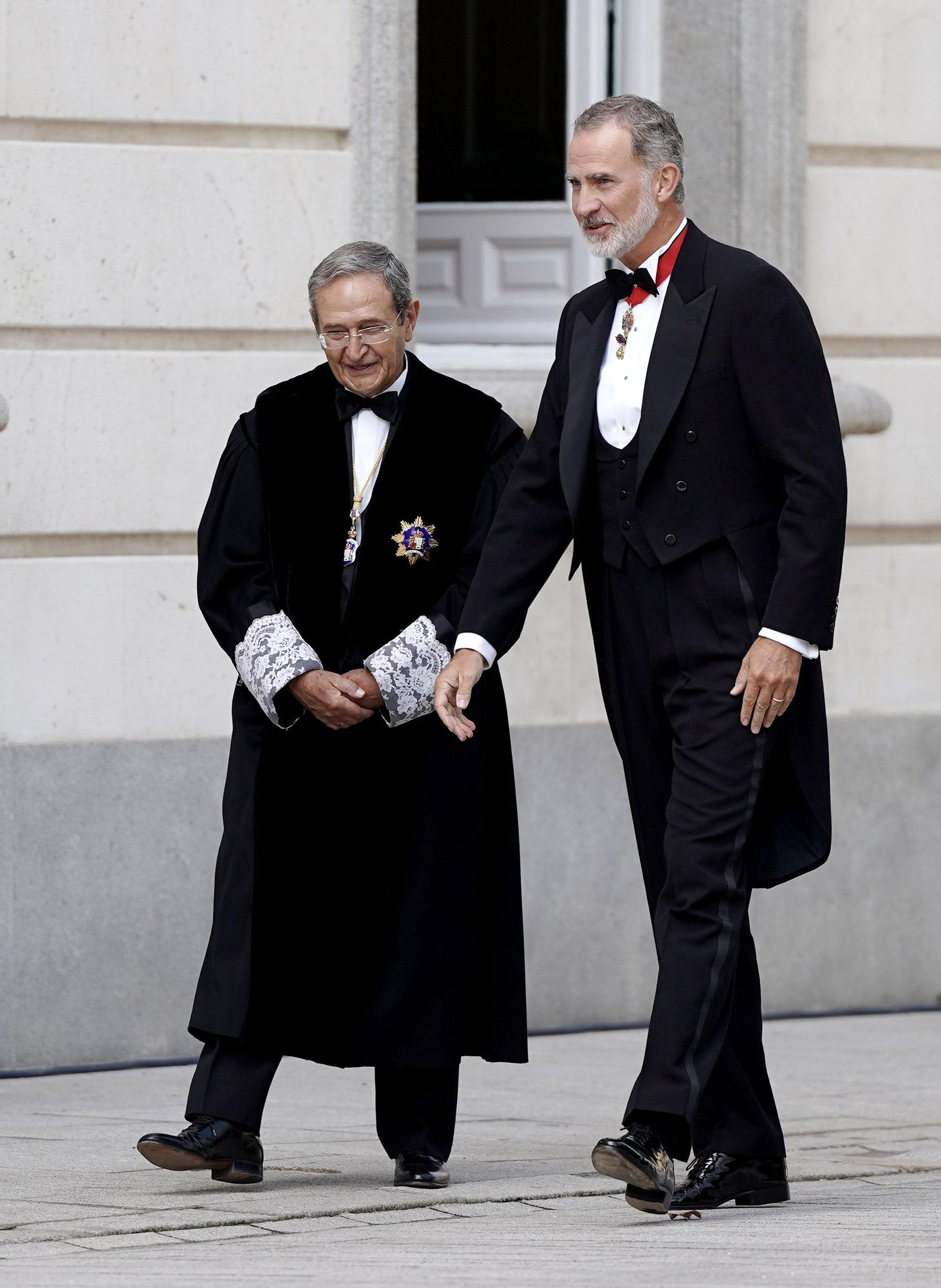 Acto de apertura del año judicial con Felipe VI y el presidente del Tribunal Supremo