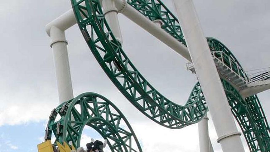 Imagen de archivo de una de las atracciones de Terra Mítica