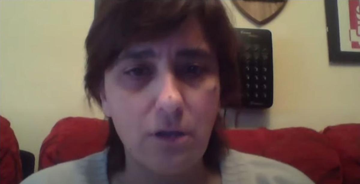 Ana Rivas, este lunes, durante su comparecencia en el Pleno telemático.