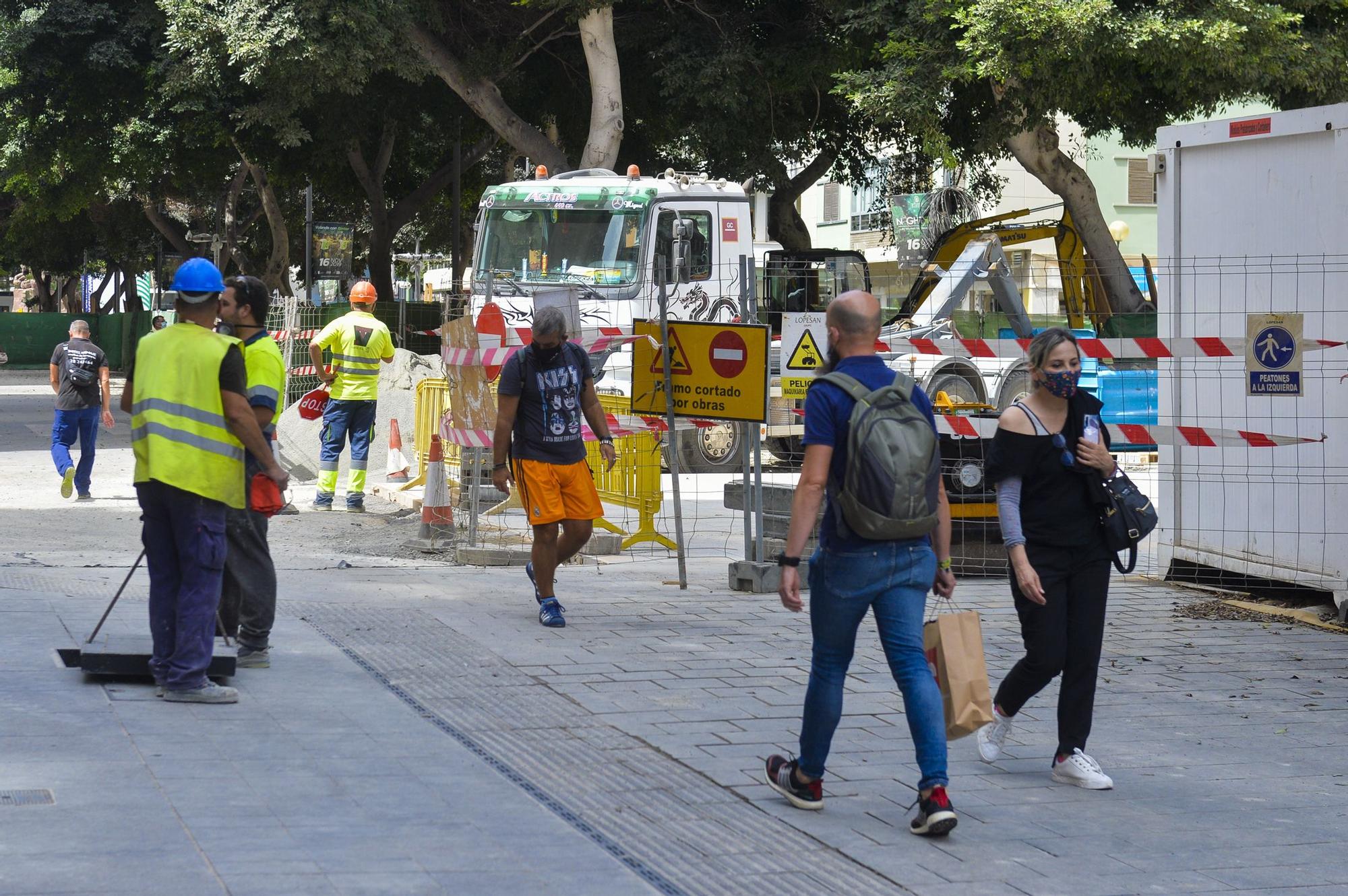 Obras de peatonalización de Mesa y López