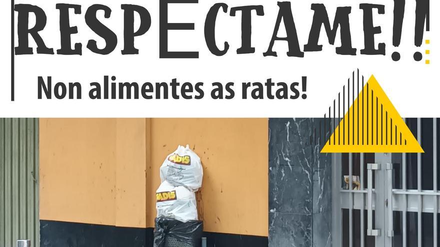 Campaña vecinal en Sada contra los “individuos” que tiran la basura en las papeleras