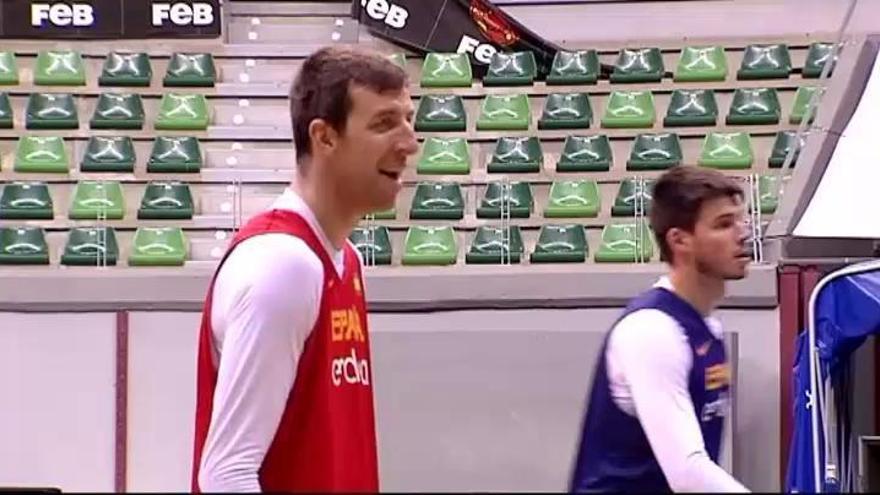 La selección española de baloncesto afina la maquinaria para recibir a Eslovenia