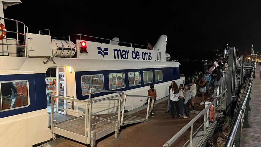 Mar de Ons adelanta una hora el barco nocturno de los conciertos de Castrelos