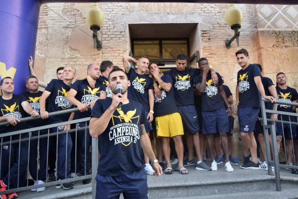 Celebración del ascenso a Segunda División A del UCAM