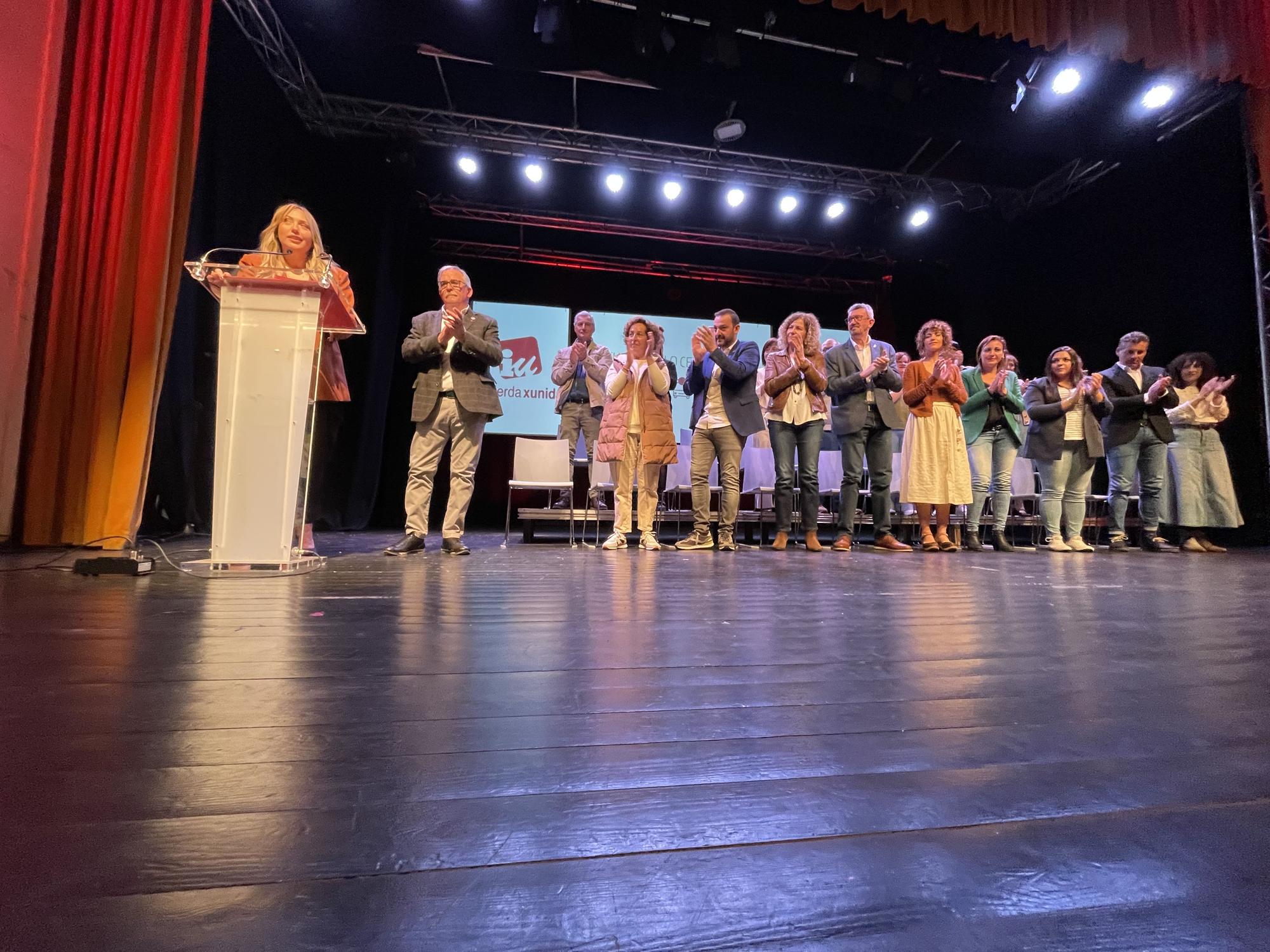 Presentación de la candidatura de Aníbal Vázquez, en el Auditorio Teodoro Cuesta de Mieres.