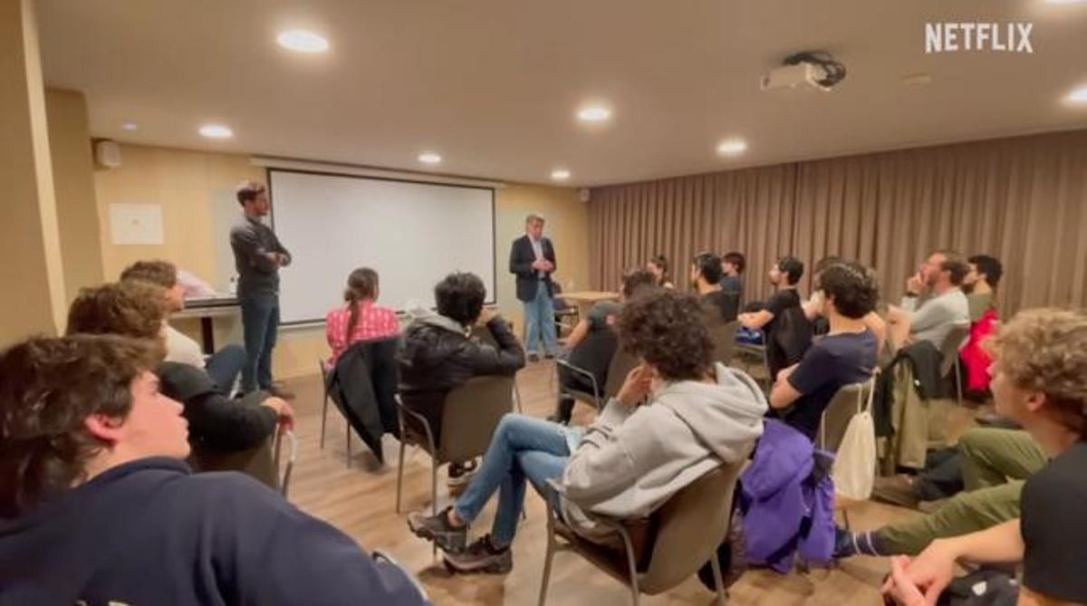 Charla inicial con los actores en un hotel de Córdoba.