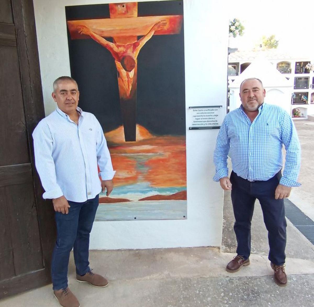 Imagen de la obra pictórica del Cristo crucificado.