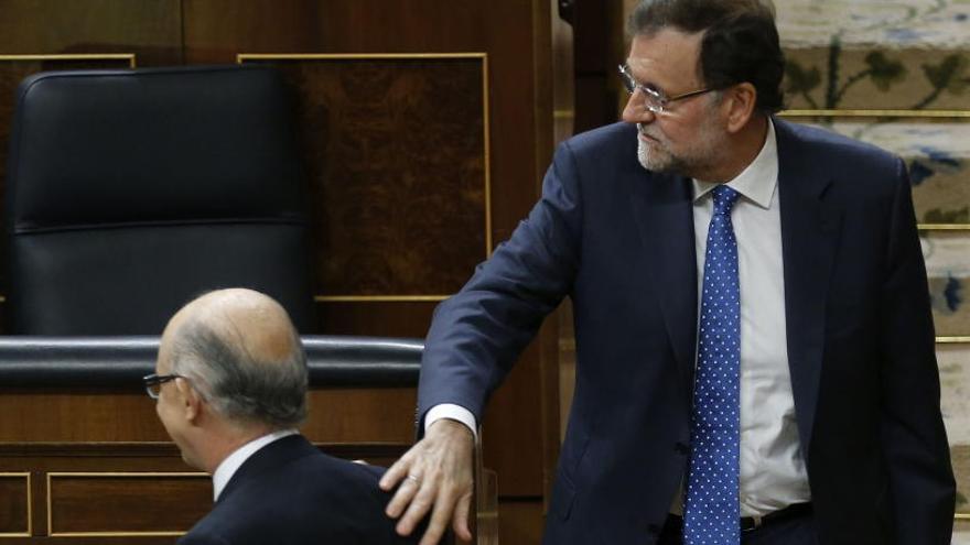 Rajoy, con Cristóbal Montoro