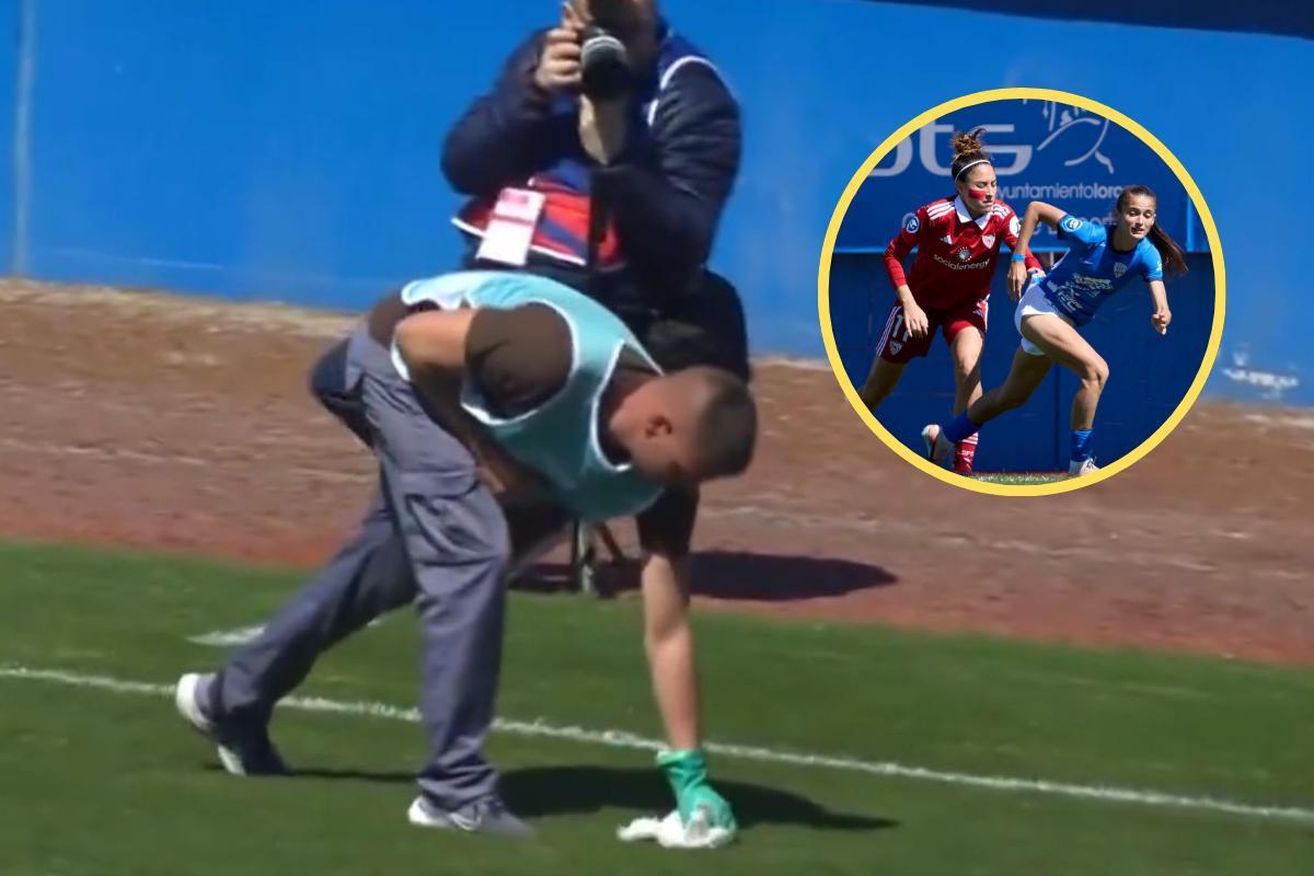 El responsable de campo recoge la hez del Francisco Artés Carrasco.