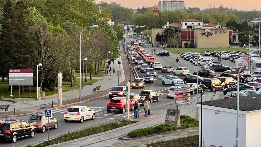 Atascos en la ciudad vilagarciana.