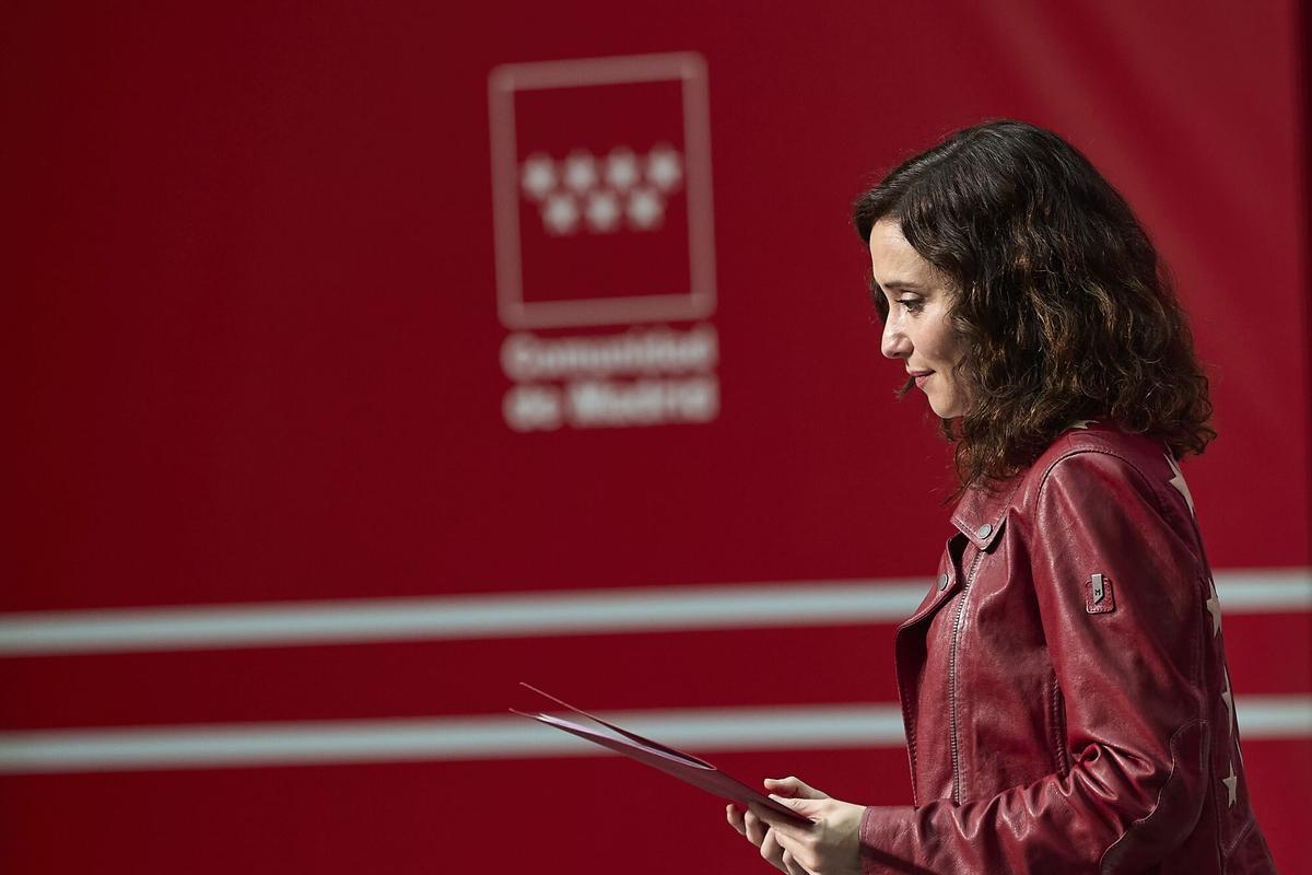 La presidenta de la Comunidad de Madrid, Isabel Díaz Ayuso.