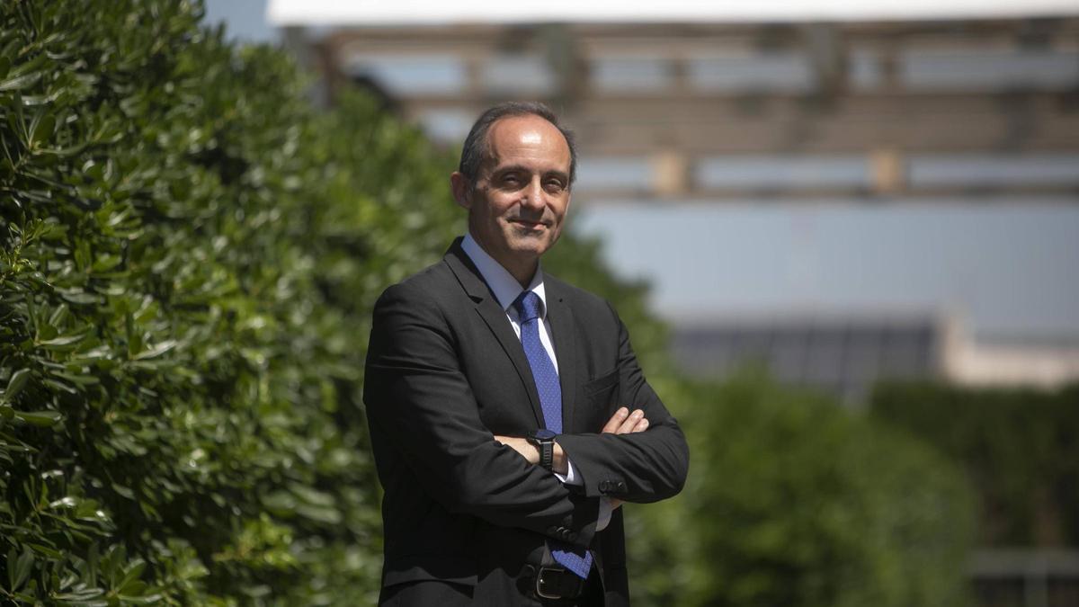 Armando Nieto, presidente de Divina Seguros, en la sede del diario.