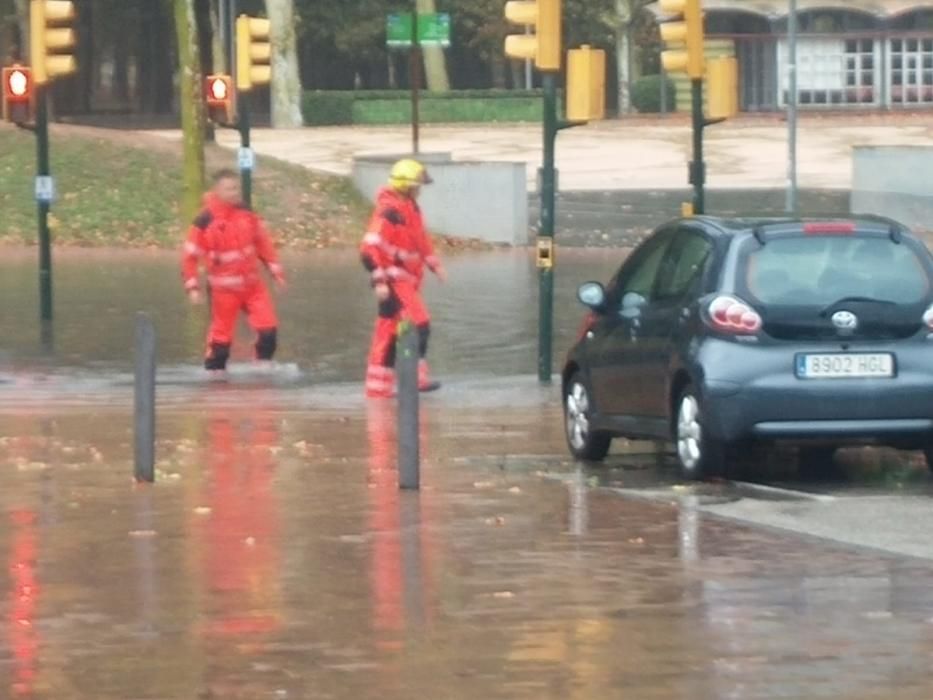 Efectes de la pluja a la ciutat de Girona