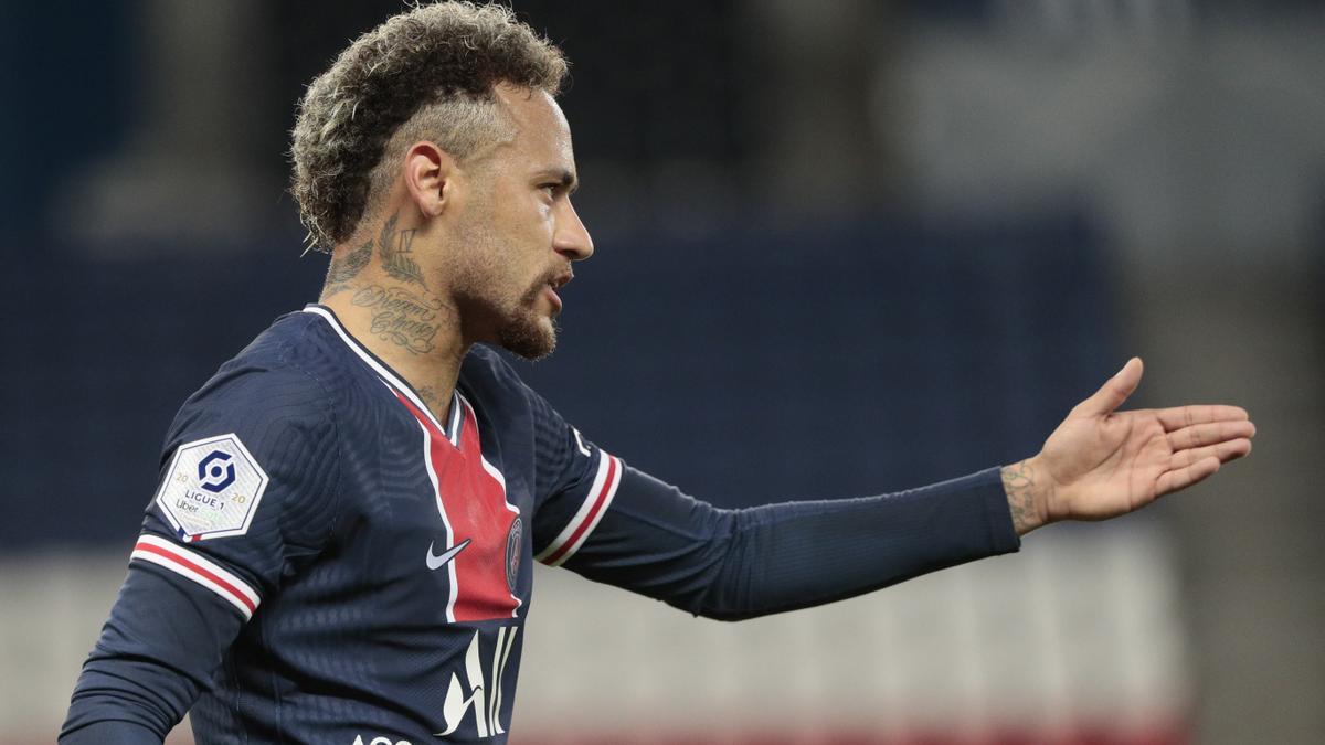 Neymar amb la samarreta del PSG