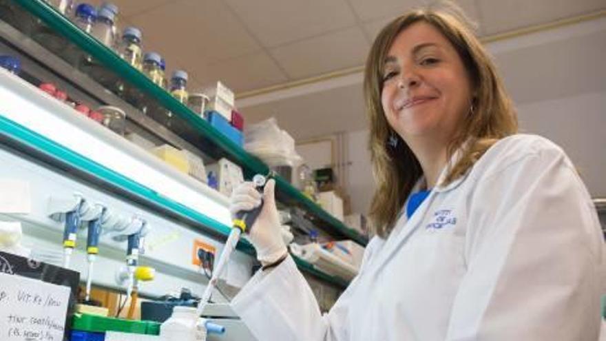 La investigadora del Instituto de Neurociencias Berta Sánchez-Laorden, en su laboratorio.