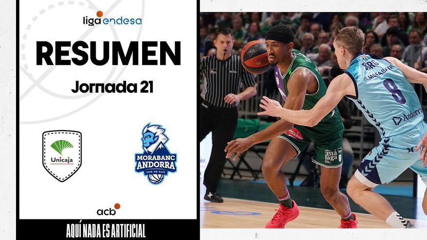 Así fue la victoria del Unicaja sobre el MoraBanc Andorra