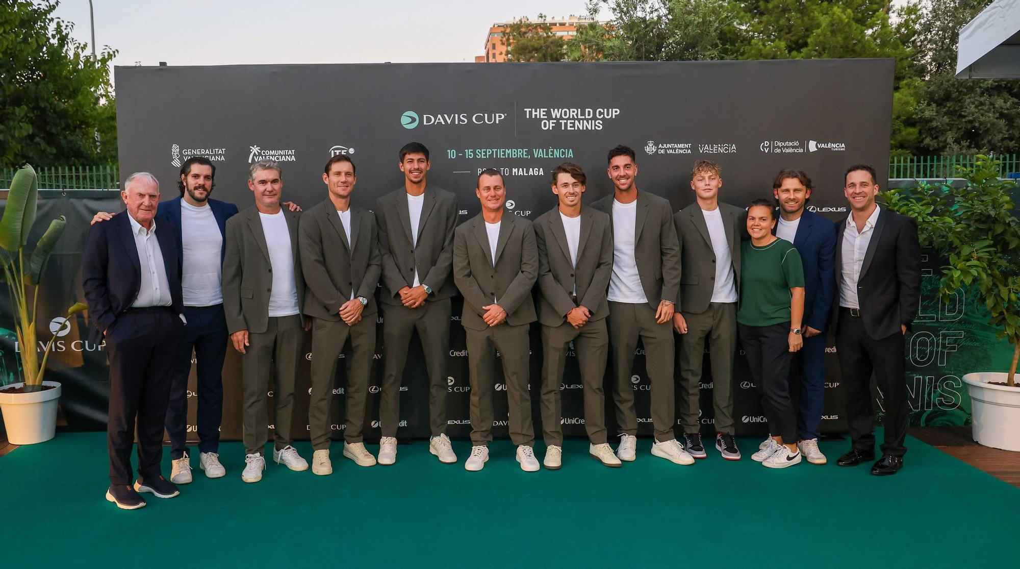 La cena oficial de equipos y autoridades de la Copa Davis en València
