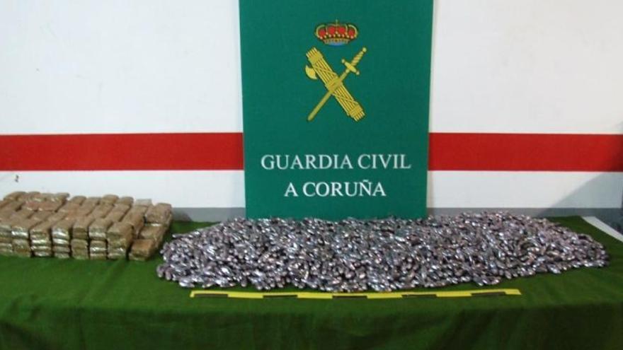 Droga incautada por la Guardia Civil