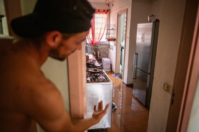 Viviendas de Añaza afectadas por un incendio