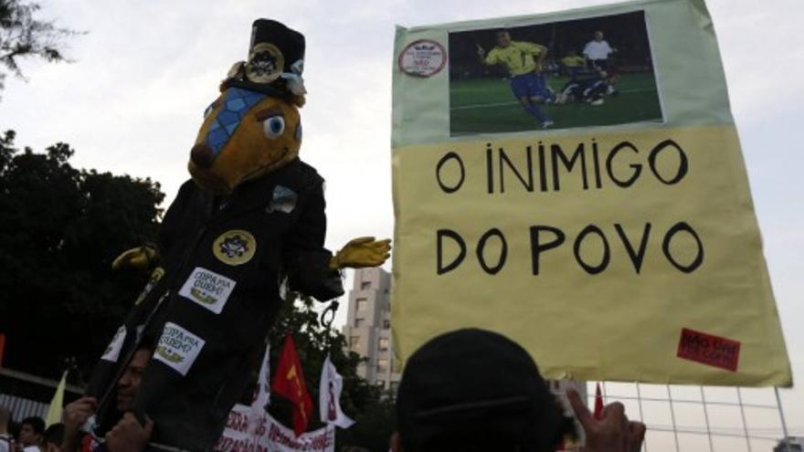 Protestas en Brasil por el Mundial