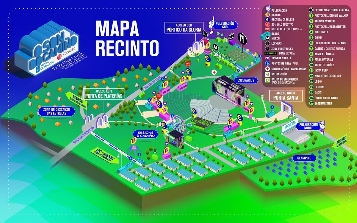 Plano del recinto de O Son do Camiño