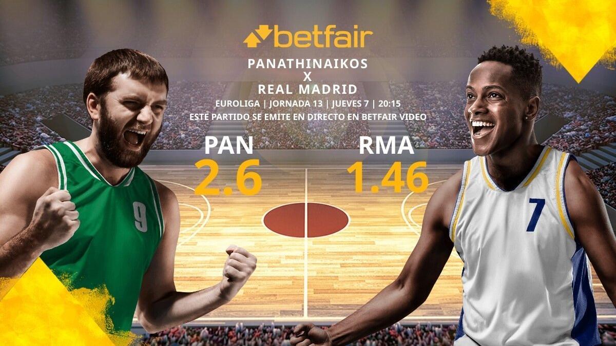 Panathinaikos BC vs. Real Madrid Baloncesto: horario, TV, estadísticas, clasificación y pronósticos