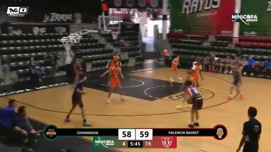 El Infantil A masculino de Valencia Basket, en la Minicopa México en Tijuana