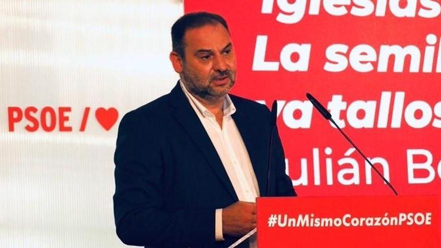 José Luis Ábalos, durante una rueda de prensa.