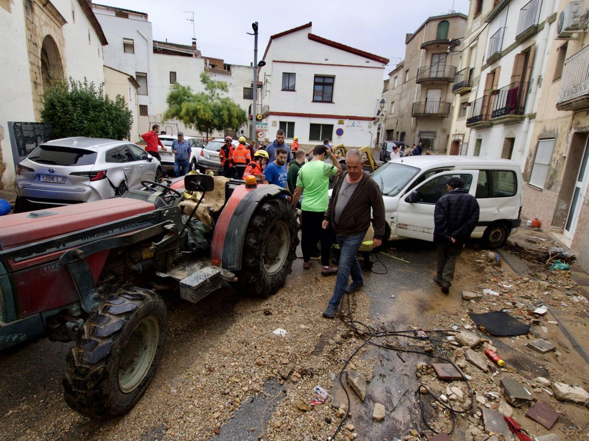 Destrozos provocados por la dana en Godall (Montsià)