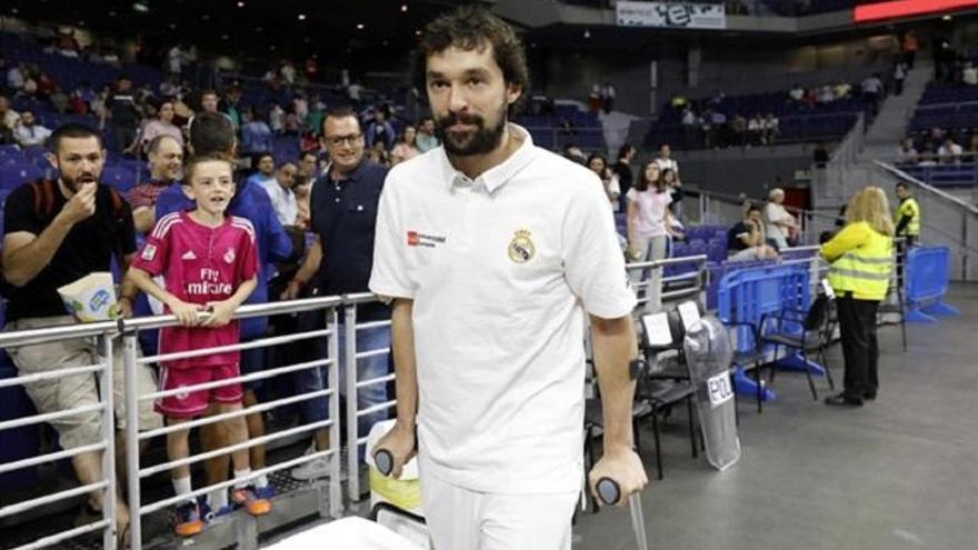 Llull en muletas el pasado mes de febrero