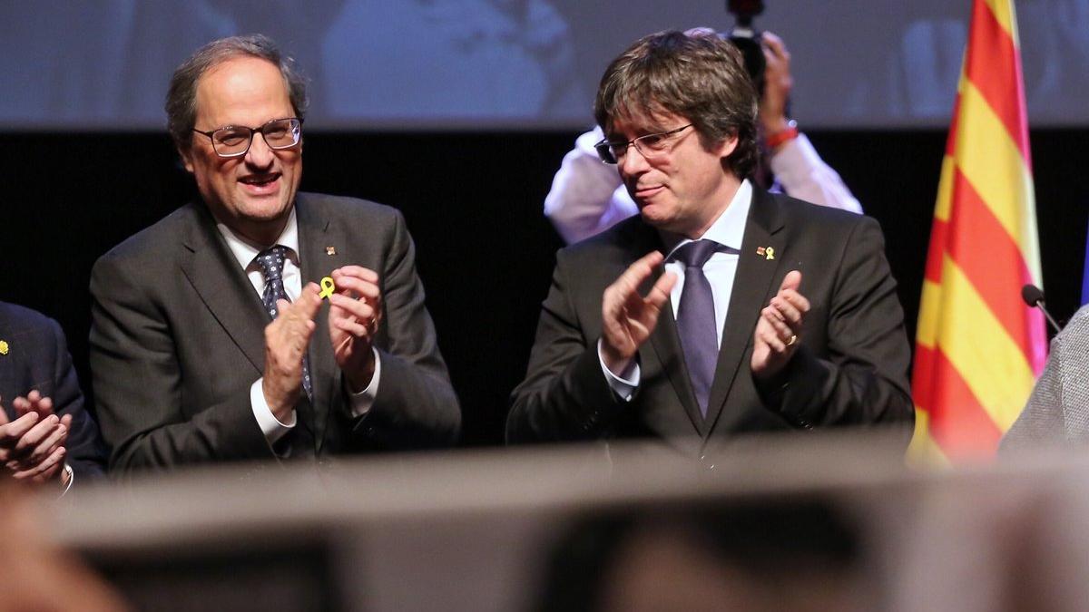 Quim Torra y Carles Puigdemont.