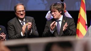 Quim Torra y Carles Puigdemont.