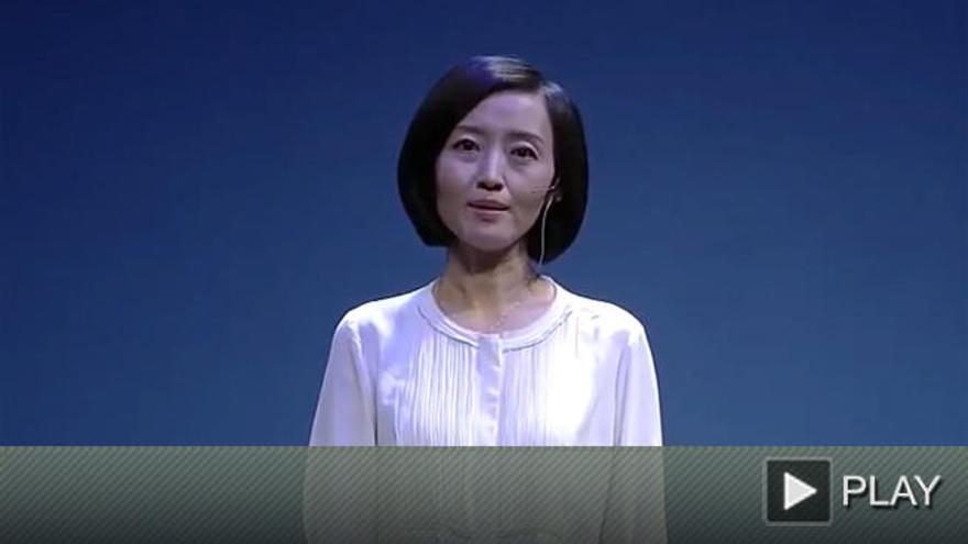 Chai Jing, durante una de sus ponencias.